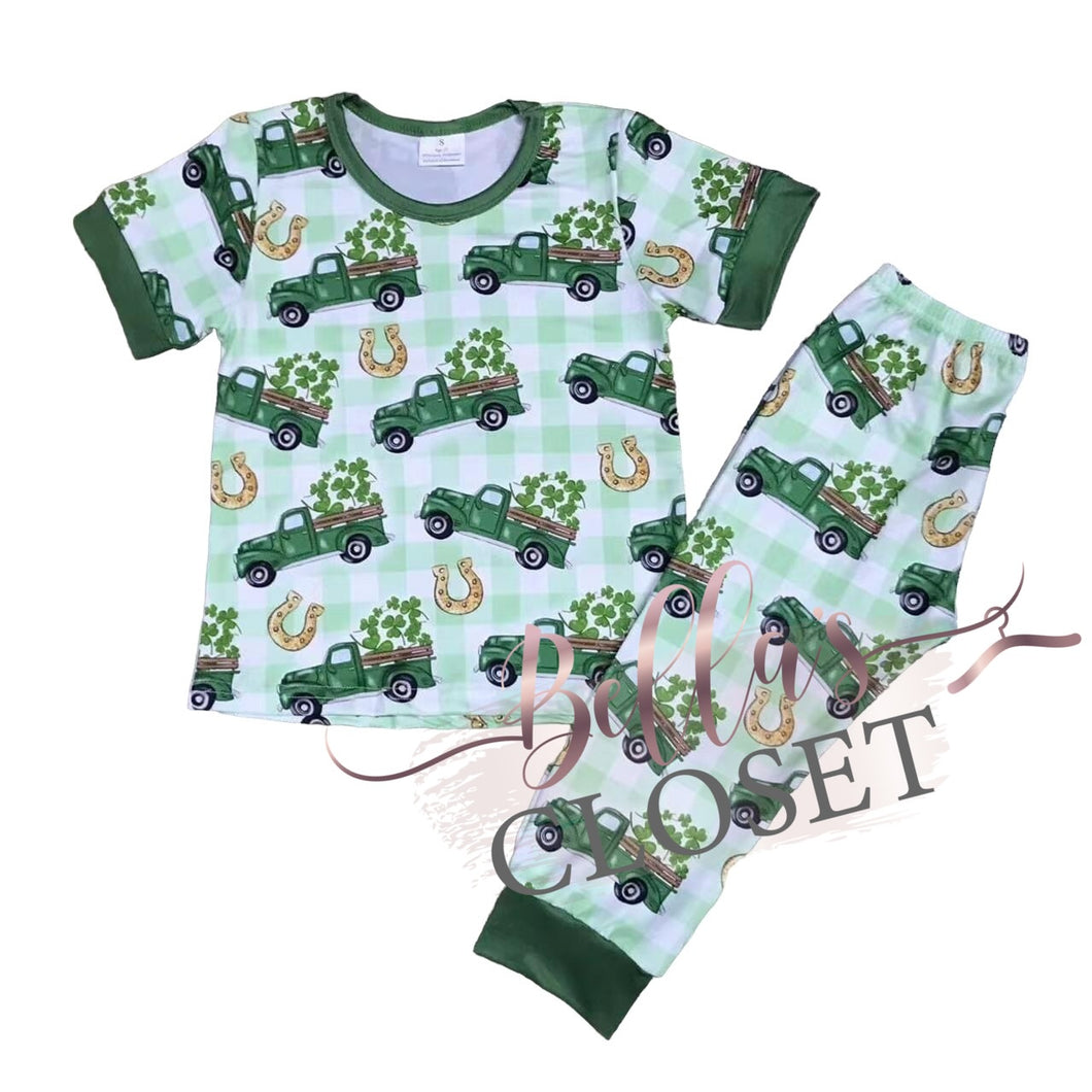Boys Lucky Horseshoe Pajamas