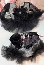Load image into Gallery viewer, MyDaria Black And Cream Melissa Bloomer Set
