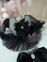 Load image into Gallery viewer, MyDaria Black And Cream Melissa Bloomer Set
