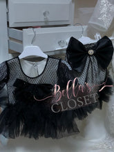 Load image into Gallery viewer, MyDaria Black And Cream Melissa Bloomer Set

