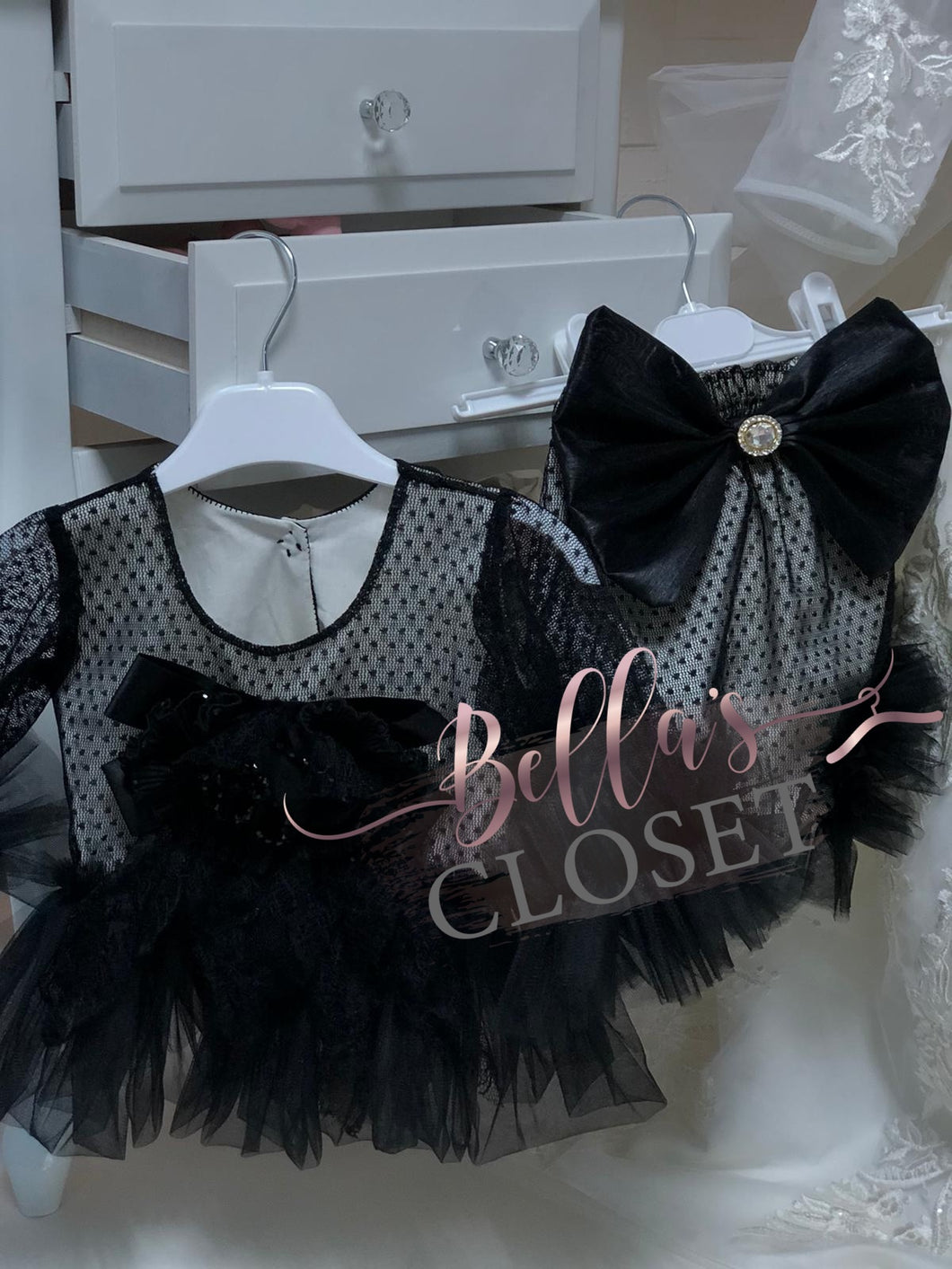 MyDaria Black And Cream Melissa Bloomer Set