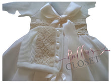 Load image into Gallery viewer, Cream Spanish Knit Baby Gown
