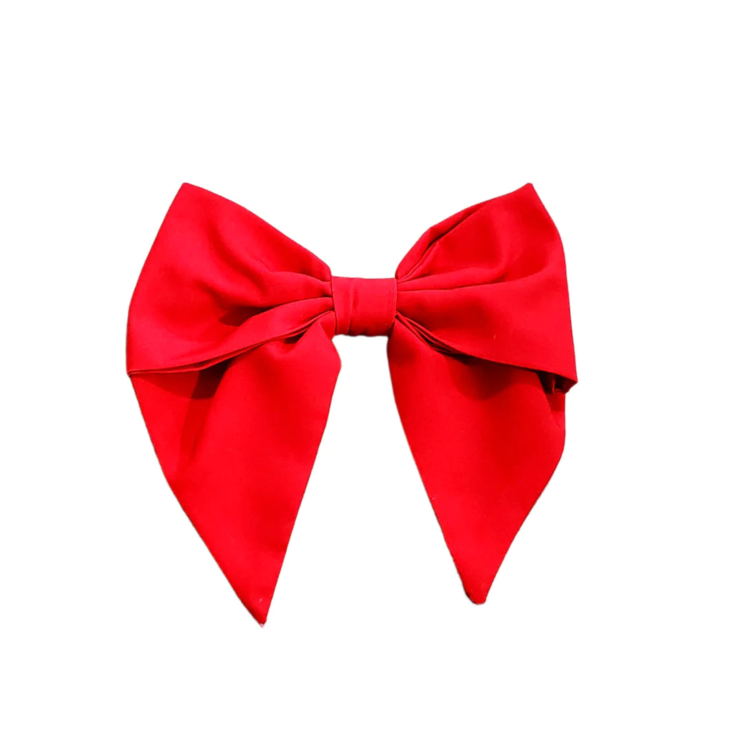Be Girl Classic Bow- Solid Red