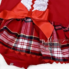 Load image into Gallery viewer, Baby Girl Red Tartan Onesie Dress
