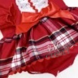 Load image into Gallery viewer, Baby Girl Red Tartan Onesie Dress
