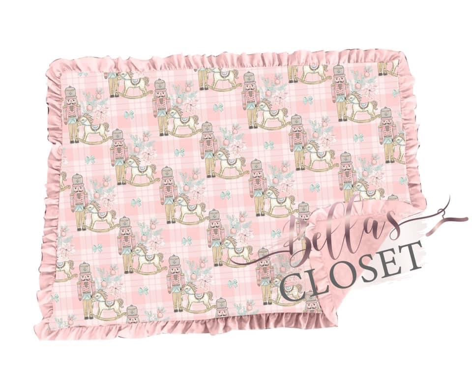 Bella's Closet Exclusive Pink Nutcracker Blanket