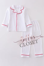 Load image into Gallery viewer, Boys Premium White pocket pajamas set
