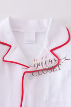 Load image into Gallery viewer, Boys Premium White pocket pajamas set
