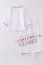 Load image into Gallery viewer, Boys Premium White pocket pajamas set
