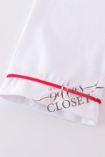 Load image into Gallery viewer, Boys Premium White pocket pajamas set
