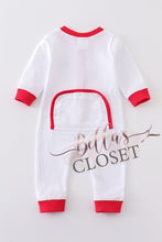 Load image into Gallery viewer, Premium White &amp; Red Santa Baby Romper
