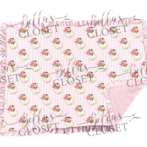 Bella's Closet Exclusive Pink Christmas Blanket