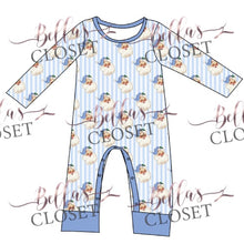 Load image into Gallery viewer, Bella’s Closet Exclusive Blue Christmas Romper
