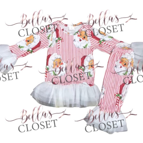 Bella’s Closet Girls Classic Christmas Pajamas