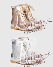 Load image into Gallery viewer, Angelitos Gold &amp; Silver Spanish Boots
