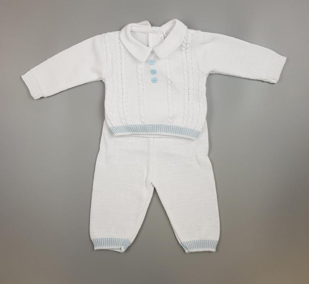 White Cotton Knitted 