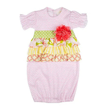 Load image into Gallery viewer, Mae Garden Newborn Girls Take Me Home Gown Set
