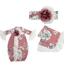 Load image into Gallery viewer, Sweet Blush Newborn Gown Take Me Home Gown Set
