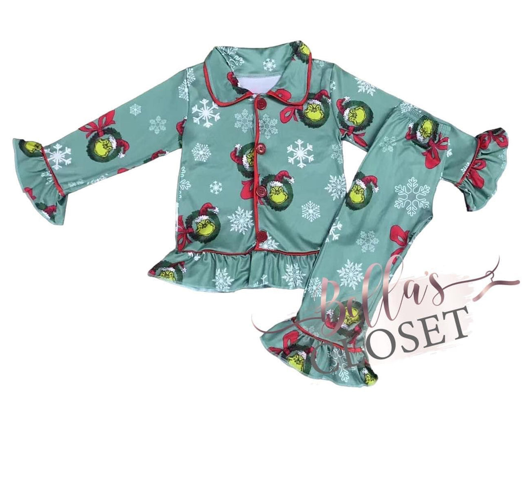 Girls Grinch pajamas