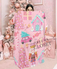 Load image into Gallery viewer, Pink Nutcracker Throw Blanket
