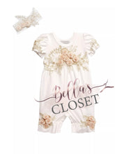 Load image into Gallery viewer, Baby Girl&#39;s 3D Flower Romper
