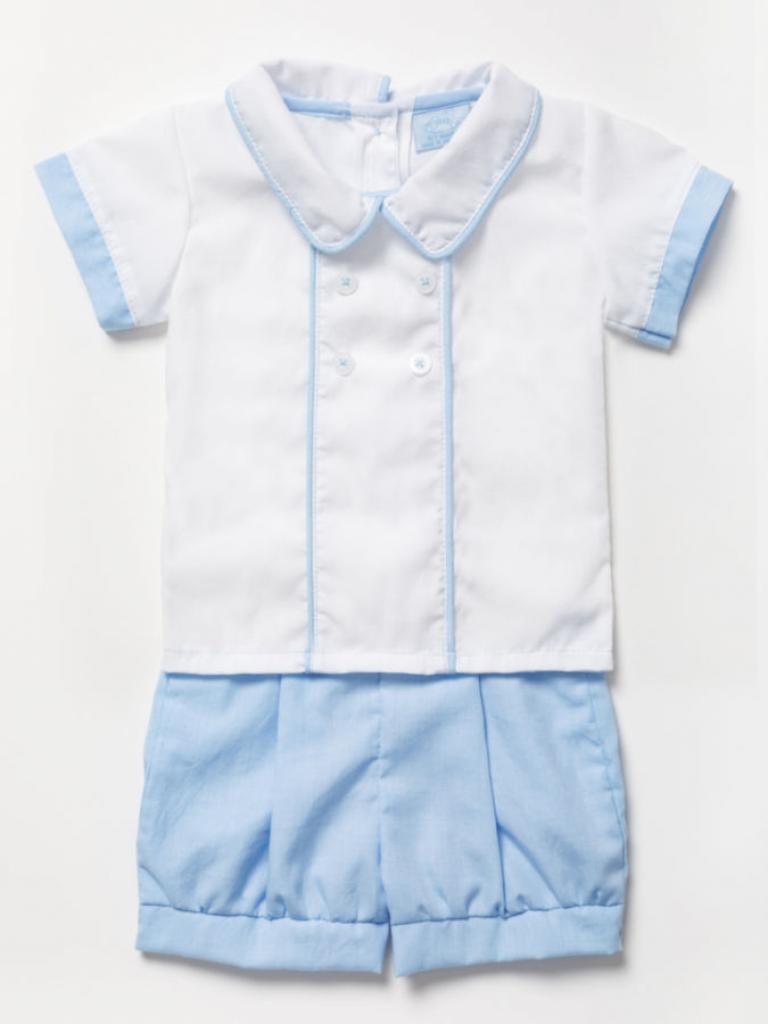 Piped Shorts Set