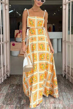 Load image into Gallery viewer, Resort Drawstring Lace-Up Casual Dress
