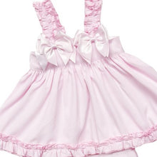 Load image into Gallery viewer, Baby Girl  Pink Bow Sun Dress with Knickers
