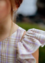 Load image into Gallery viewer, Toddler Reign Petticoat Dress in Lavender Plaid
