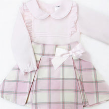 Load image into Gallery viewer, Girls Pink &amp; Plaid Skirt Set

