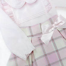 Load image into Gallery viewer, Girls Pink &amp; Plaid Skirt Set
