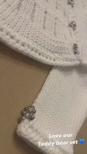 Load and play video in Gallery viewer, White Teddy Bear 3pc Layette Set
