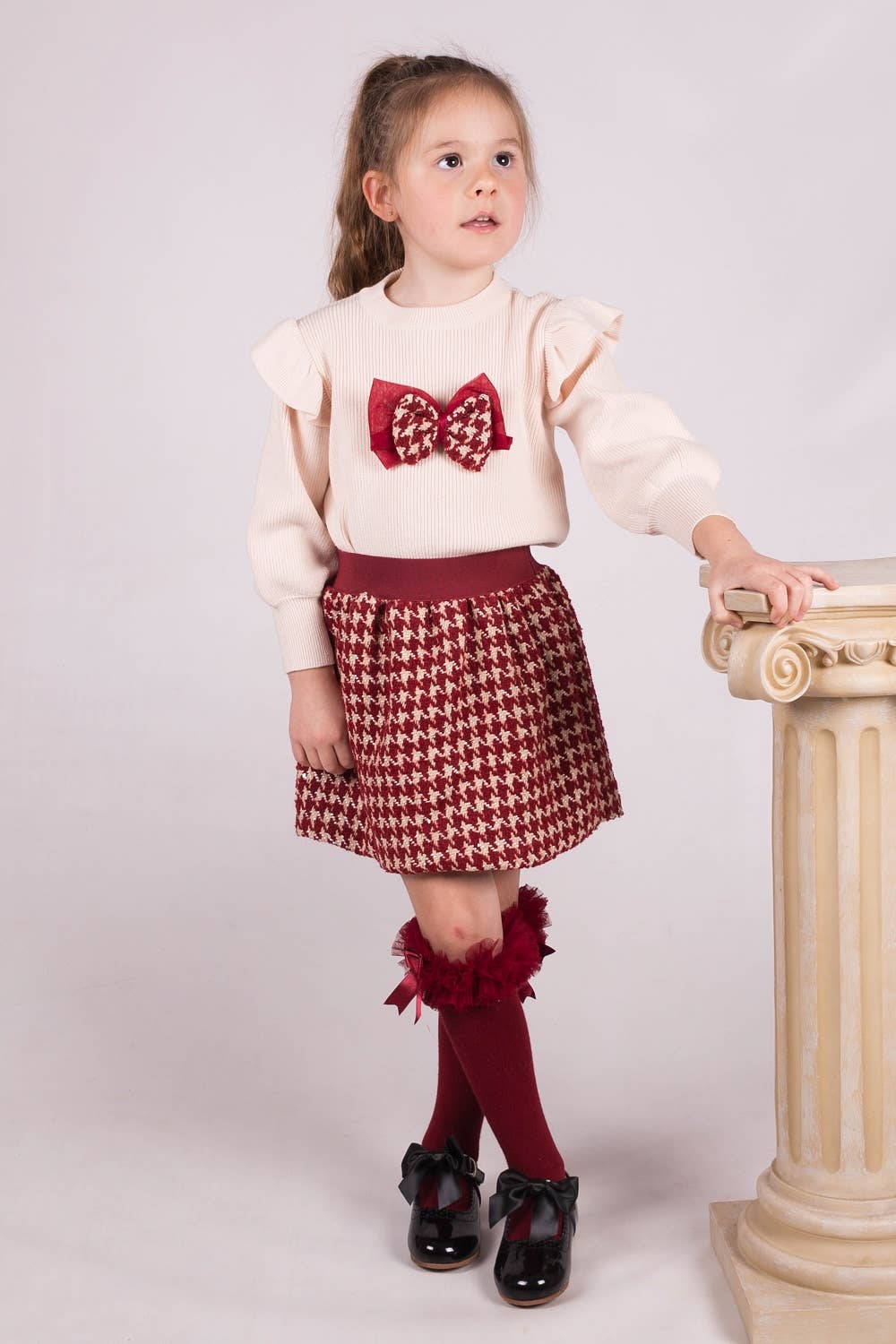 BEAU KiD 2pc Bow Skirt Set