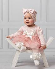 Load image into Gallery viewer, Pink Diamonte Tulle Knit Dress
