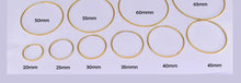 Load image into Gallery viewer, 14k Gold beaded hoop earrings
