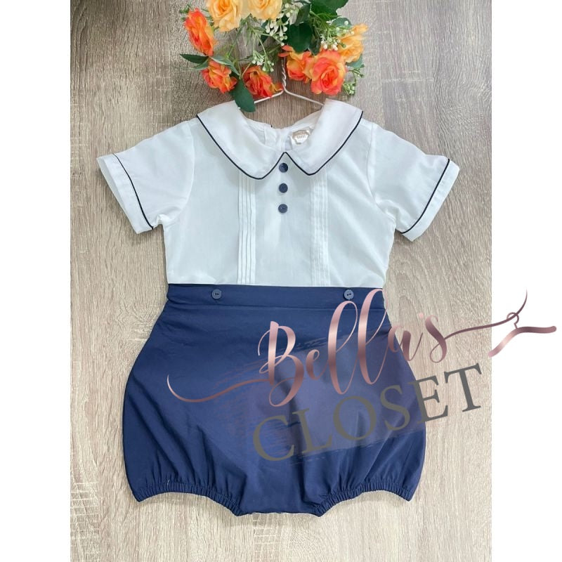 Navy Boys Buster Suit