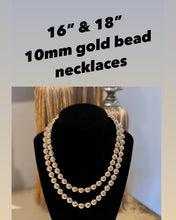 Load image into Gallery viewer, 10mm Gold Filled beaded necklace
