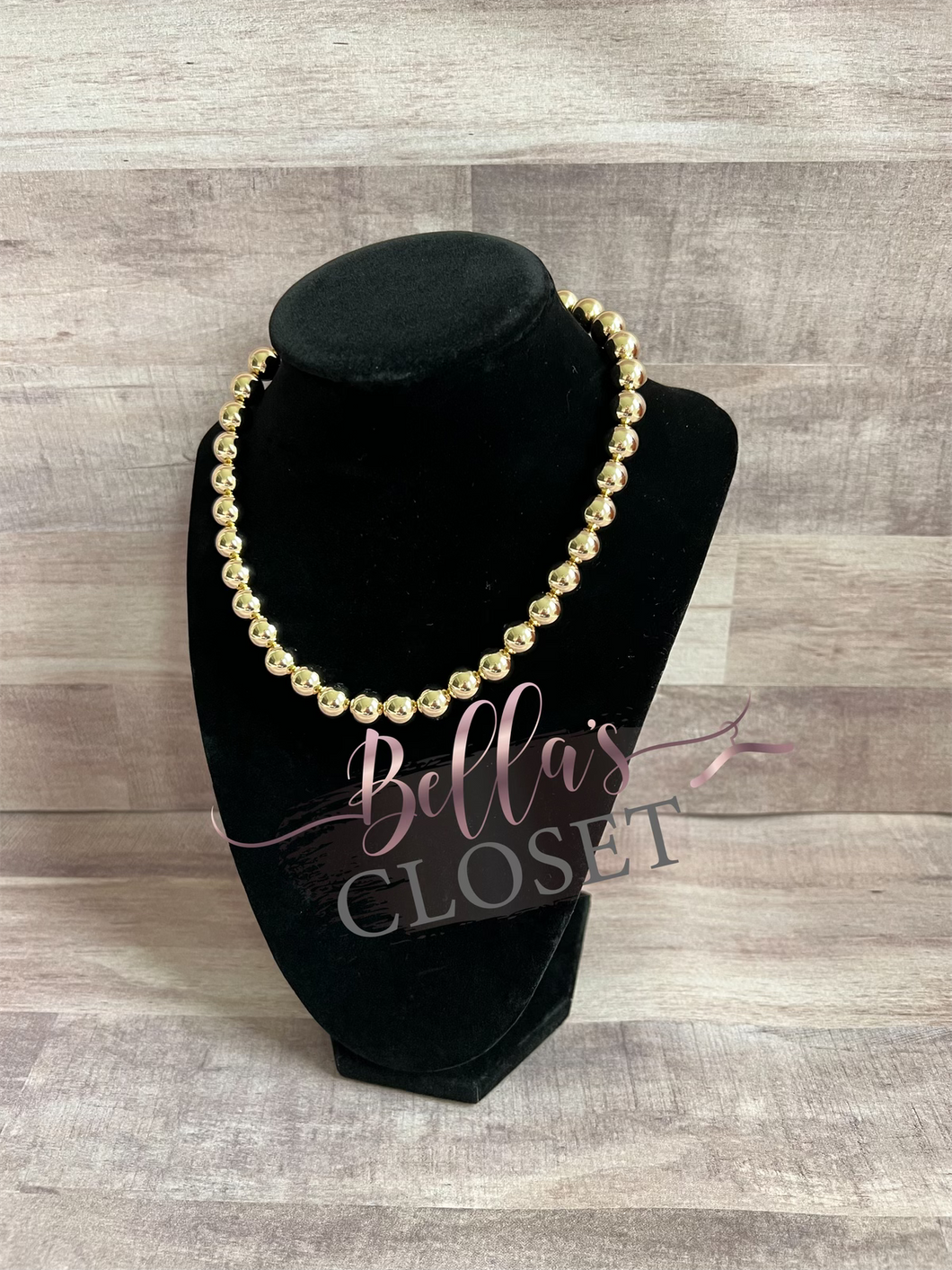 10mm Gold Filled beaded necklace