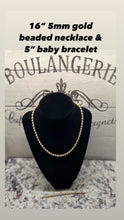 Load image into Gallery viewer, 5mm Gold Filled beaded necklace
