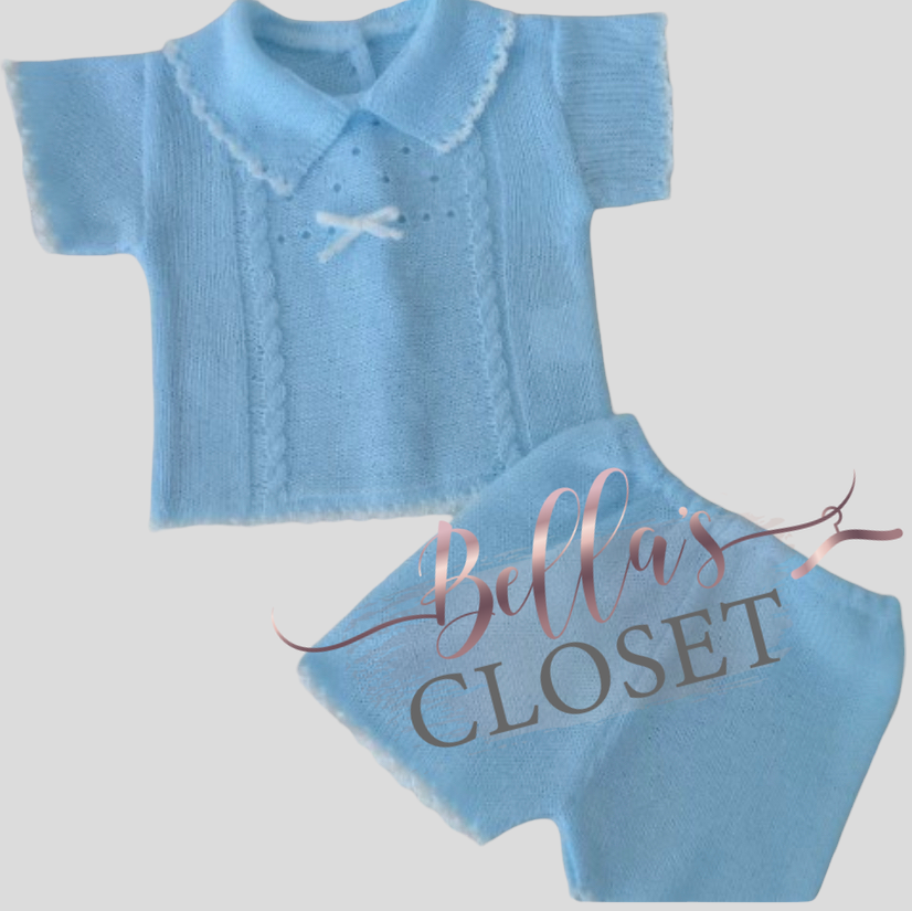 Blue Spanish short set