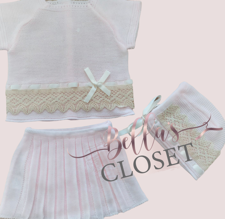 Pink Spanish skirt set