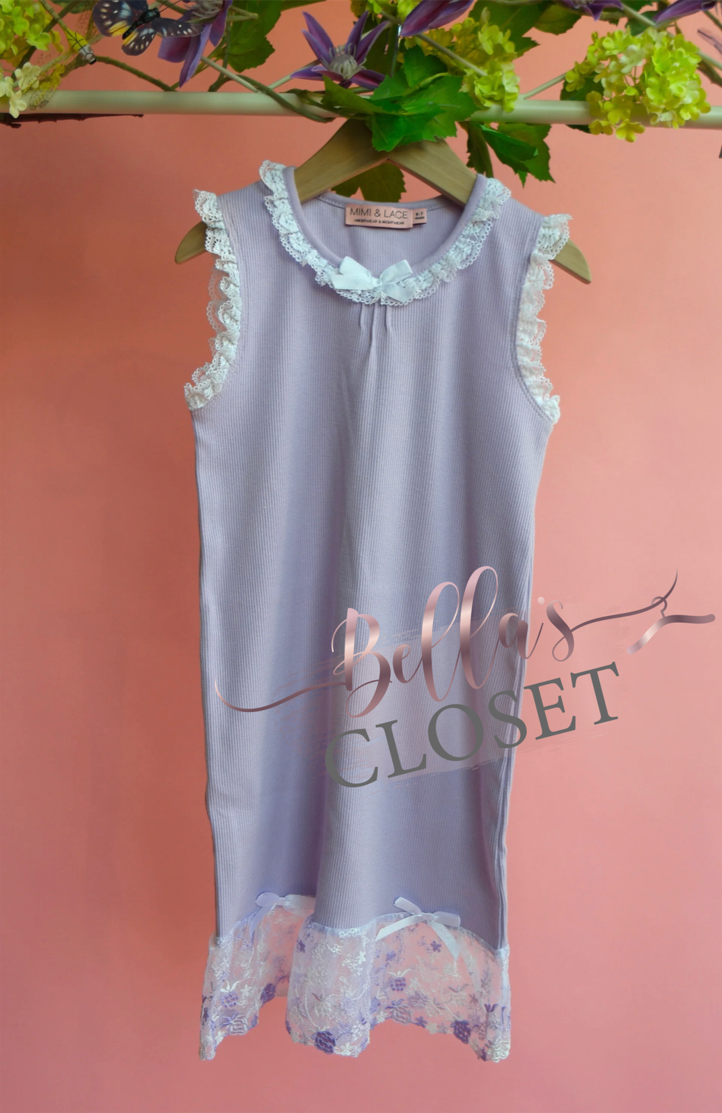 Purple lace nightgown
