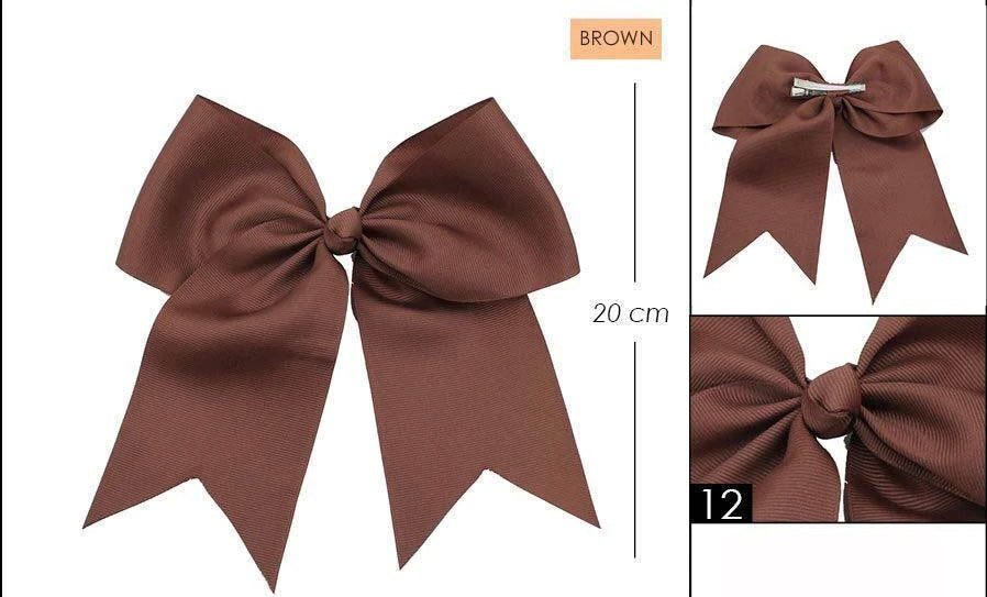 Brown 8” Cheer Bow