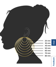 Load image into Gallery viewer, 14k Gold beaded hoop earrings

